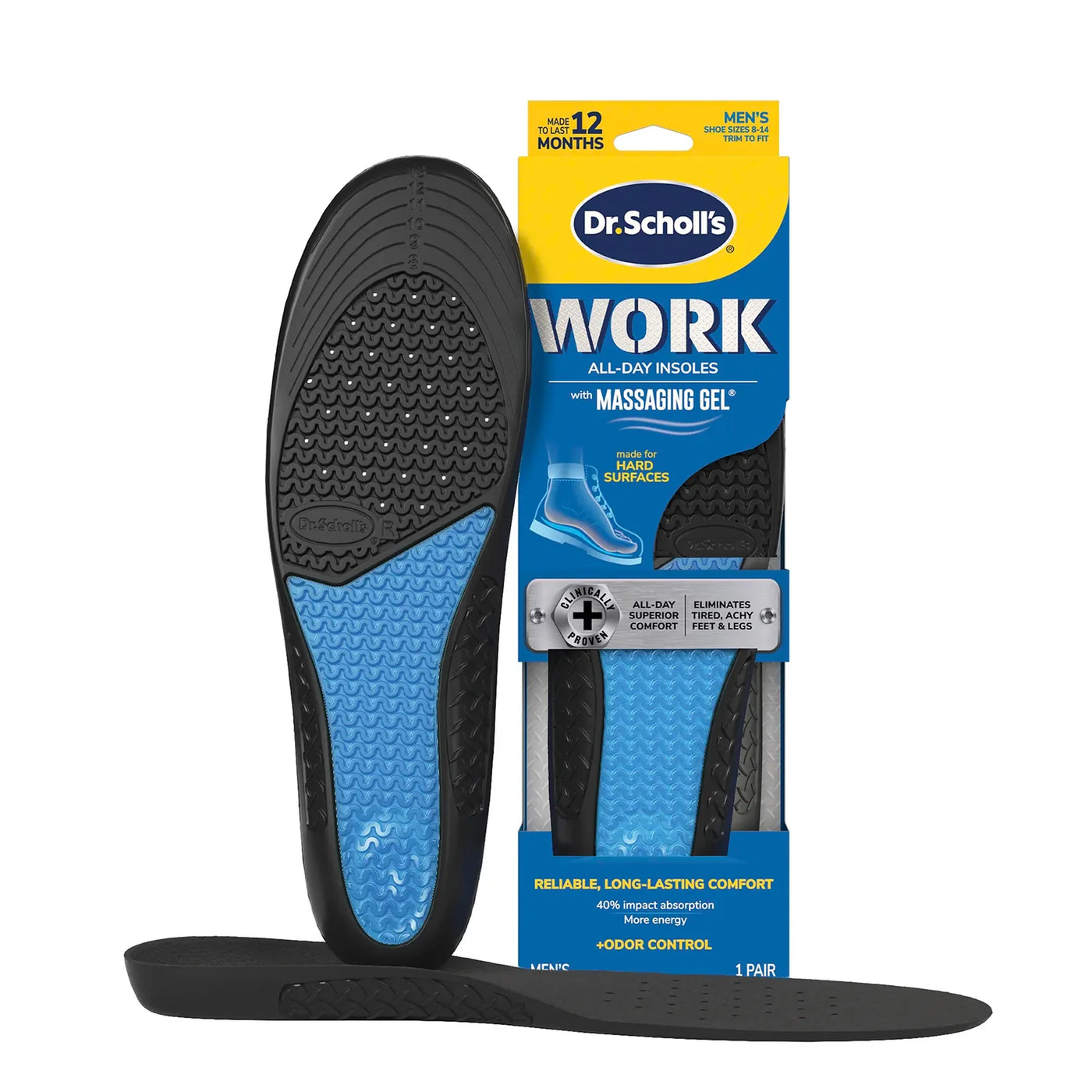 Comfort Insoles with Massaging Gel